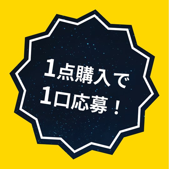 1点購入で1口応募！